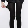 Medias Negras Estéticas Gruesas de Primavera y Verano, Leggings Versátiles Negros de Terciopelo Anti-enganche Estilo Jk, Medias de Algodón con Efecto Pierna Desnuda de Otoño e Invierno