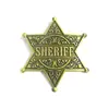 Nova Broche de Xerife Americano Transfronteiriço Estrela de Seis Pontas Broche Segurança Xerife Honra Criativo Exquisite Insígnia
