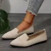Zapatos Planos de Fácil Poner 2026, Casual de Tacón Bajo, Elegantes de Punta Fina, Modernos sin Cordones, Calidad de Exportación, Colección de Primavera, Zapatos para Mujer Tallas Grandes