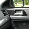 Adecuado para Mitsubishi Lancer EVO 08-15 pegatinas de manija de puerta fibra de carbono accesorios de decoración de modificación interior de coche