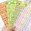Lindas pegatinas de espuma de dibujos animados, pequeñas partículas, animales decorativos para álbum, pegatinas para diario, pegatinas de recompensa para niños, bebé panda