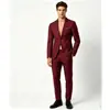 Traje de dos piezas de doble botonadura para hombre, disponible todo el año 2026, corte slim, formal de negocios, atuendo para padrinos y novio en bodas