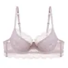 Venta Caliente de Comercio Exterior Sexy Conjunto de Lencería Francesa para Mujeres, Busto Grande, Hace que el Busto Parezca Más Pequeño, Lencería Anticaída, Conjunto de Sujetador de Encaje Fino Copa Pura Deseo