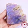 Fatia Tonghui natural transfronteiriça de sol e lua Pedra bruta de cristal polida Azul Roxo Luz da Lua Decoração de casa e escritório Ornamentos atacado