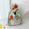 Bolso Chaleco Bolso Chaleco Bolso de Mano Tejido Casual Bolso de Mano Contraste de Color Ajedrez Bolso de Mano Coreano de Lujo Ligero