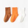 Meias Infantis 100% Algodão, Novas Meias de Cano Médio para Outono e Inverno, Meias Listradas Coloridas tipo Doce para Meninos e Meninas, Meias 100% Algodão para Bebês e Crianças Pequenas