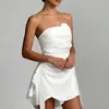 Comercio Exterior Transfronterizo Europeo y Americano Ropa de Mujer Verano 2026 Vestido Nuevo Moda Sexy Sin Tirantes Fiesta Vestido Corto