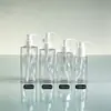 Botella dispensadora de loción transparente con forma de ola personalizada, botella de PET tipo prensa para champú, botella vacía, botella de alta gama para ducha y cuidado