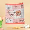 Toalla Cuadrada de Algodón Puro de Gasa Jacquard de Cuatro Capas para Niños, Toalla Facial Suave Absorbente de Sudor para Bebés de Jardín de Infancia