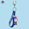 Fabricante Direto Longzhiyu Boneca de Anime Feita Sob Medida de 15 Anos Chaveiro de Borracha Macia PVC Pingente de Chave de Desenho Animado Personalizado