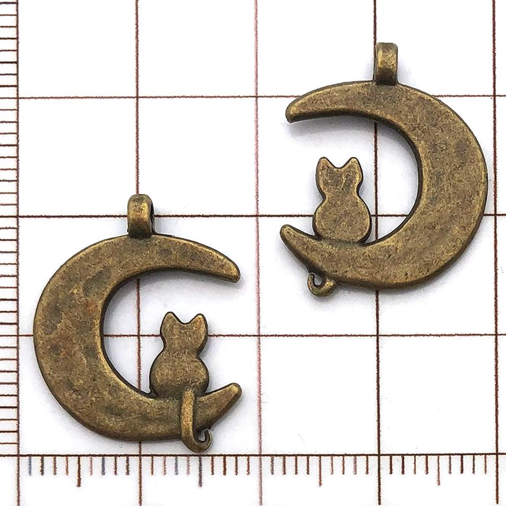6461-Y-古青锌合金猫在月亮18x22-1.png