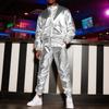 2025 Transfronterizo Nuevo Traje Casual para Hombre Marca de Moda Tendencia Traje Brillante de Rendimiento Traje de Rendimiento para Hombre