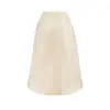 Falda de Satén Brillante Sexy para Mujer Verano 2026 Elegante Fluida Imitación Acetato Longitud Media Cintura Alta Cola de Pescado