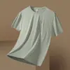 Estilo Nuevo de Verano Seda de Hielo Manga Corta para Hombre Deportivo Casual Camiseta de Manga Corta de Seda de Hielo Transpirable Top de Manga Corta para Hombre