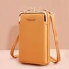 Ventas Directas de Fábrica Nuevo Bolso para Teléfono Móvil de Moda para Mujer Estilo Coreano Moderno Color Sólido Texturizado Bandolera Hombro Bolso Pequeño Cartera