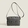 Bolsa Transversal Versátil de Alta Qualidade Geométrica Amazon Bolsa de Mão Tendência Europeia e Americana Bolsa de Ombro Moda Cor Sólida Costura para Mulheres