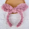 Touca facial de desenho animado fofa nova para mulheres, faixa de cabelo, faixa de cabeça de pelúcia antiderrapante, acessórios de cabelo