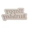 Molde de Silicona para Pastel Tamaño Grande Corona Tarjeta de Feliz Cumpleaños Happybirthday Letras Inglesas Postre