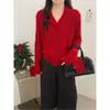 Cardigã de Lã Trançada com Gola Cruzada Estilo Dinheiro Antigo Coreano 2026 Casaco Feminino Suéter Buttoned Estilo Europeu Top Emagrecedor