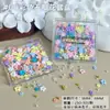 Acessórios Coloridos de Flor de Cinco Pétalas para Nail Art Popular Transfronteiriça Florzinhas Brancas de Resina Estereoscópicas Acessórios de Diamante para Unhas DIY Usáveis