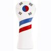 Capa para taco de golfe com bandeira coreana de fábrica, capa para cabeça de taco de golfe de madeira PU