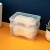 Caja de Jabón Transparente Portátil con Tapa abatible para Viajes y Viajes de Negocios, Caja Apilable para Jabón Doméstico y Jabón para Lavar