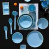 Louça de Mesa Imitação Porcelana Melamina Tigela Pequena para Sopa Restaurante Privado Tigela de Arroz Comercial Tigela Pequena para Banquete Prato para Molho Copo de Água Anti-Queda