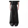 Pantalones Curvos de Corte Holgado de Marca de Moda para Hombre, Pantalones de Vestir de Pierna Ancha, Drapé de Estilo Americano para Primavera, Pantalones Largos Plisados Versátiles y Frescos de High Street