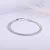 Brocado de nube joyería explosiones de deseos Europa y Estados Unidos collar caliente 4MM collar con relieve lateral moda collar de cobre venta al por mayor