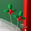 Decoração de Bolo de Natal para Celebridade da Internet 2025 Sino Papai Noel Boneco de Neve Decoração de Sobremesa de Confeitaria Plug-in