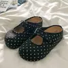Sapatos slip-on Mary Jane Birkenstock de bolinhas retrô mais vendidos, nova coleção outono 2026, sapatilhas casuais slip-on femininas