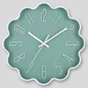 Reloj de Pared Silencioso de 12 Pulgadas (30 cm) con Forma de Flor, Reloj Digital 3D Tridimensional de Moda Creativa para Sala de Estar, Reloj Simple, Venta al por Mayor