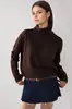 Nuevo suéter de cuello alto tejido de base para mujer, importación transfronteriza de AliExpress, estilo europeo y americano 2026, suéter de punto para otoño e invierno de Amazon