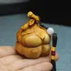 Adorno de Caqui Tallado a Mano Ruyi de Tuya, Juguete Artesanal de Madera de Tuya, Regalo