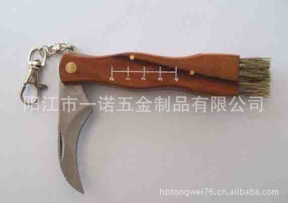 D-003H餐具蒙古折叠小刀夹.毛刷,多功能刷蘑菇刀产品总长