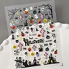 Pegatinas Halloween en Relieve Transfronterizas 3D Impermeables Calabaza Fantasma Gato Negro Momia Uñas Arte DIY Pegatinas Sl Modelo