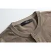 Rumen Meng Estilo Retro Académico Japonés Suéter de Punto Falso de Dos Piezas Cuello Redondo para Hombre Otoño Holgado Pareja Casual Versátil Ropa de Punto