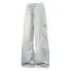 Calça casual da moda, de perna larga, tendência e popular, amiga da pele e confortável, com toque delicado, textura leve e macia, corte solto, adequada para o uso diário e versátil