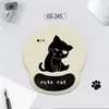 Mouse Pad de Pulso de Gato Fofo Apoio de Mão de Silicone Simples para Escritório Almofada de Pulso Espessa Estéreo 3D Prevenção de Dor na Mão do Mouse