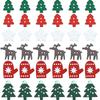 Venda Direta de Fábrica Árvore de Natal/Luvas Estampadas/Chips de Madeira de Alce Coloridos Decoração de Natal Patches Decorativos Artesanais DIY