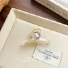 Presilha de Cabelo Rosa com Coração de Strass Coreana Pequena Pinça de Garra Nicho Lateral da Testa Franja Acessórios de Cabelo Adorno de Cabeça Mulheres