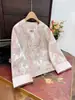 Nueva Chaqueta Jacquard China con Borlas 2025 Otoño Nuevo Estilo Chino Cardigan Chica de Corazón de Hada Top de Moda Fresca