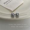 Brincos de pérolas de zircônia francesa retrô de alta qualidade, brincos pequenos e simples personalizados para mulheres, elegantes e estilosos