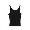 Camisola Sexy de Chica Dulce con Escote Bajo para Mujer 2025 Nueva Deseo Puro Deportes Fitness Delgada Camiseta Base Top