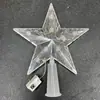 Fio de luz LED para topo de árvore de Natal com caixa de bateria em formato de estrela, decoração de fio de cobre para uma atmosfera aconchegante, luz piscante criativa de estrela de cinco pontas para o topo