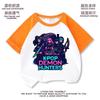 Kpop Hunter Camiseta de Manga Corta para Niñas Verano Top Holgado para Niños Mayores Camiseta Estampada Tendencia Manga Media para Niños