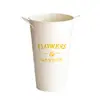 Vaso Grande de Ferro Nórdico para Sala de Estar Decoração de Arranjo de Flores, Balde de Flores de Luxo de Chão, Balde de Flores para Água Profunda, Balde de Água