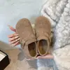 Zapatos Birkenstock Retro de Suela Gruesa y Felpa Fina para Mujer 2026 Otoño/Invierno Nuevos Redondos sin Cordones Suela Suave Versátiles Zapatos de Abuela para Mujer