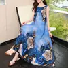 Nuevo vestido de verano de algodón y seda de alta gama, vestido de playa para mujer, súper de cuento de hadas, vestido largo de estilo vacacional de alta gama