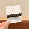 Pinza para el pelo de terciopelo con forma de corazón y perlas, estilo coreano, color block, nuevo modelo otoño e invierno 2026, pinza de pico de pato para frente y laterales